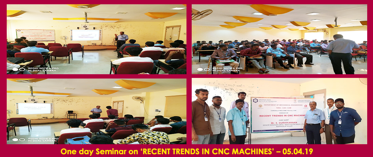 One Day Seminar on Recent Trends in CNC Machines
