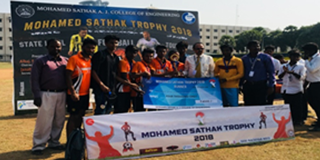 AVIT won Mohamed Sathak Trophy - 2018 State Level Inter College Football Tournament