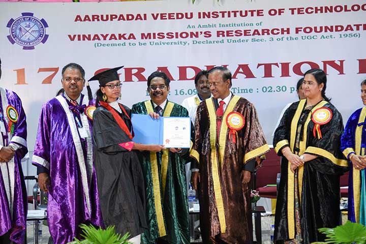 Student of AVIT awarded in 17th Graduation Day Celebration 2018
