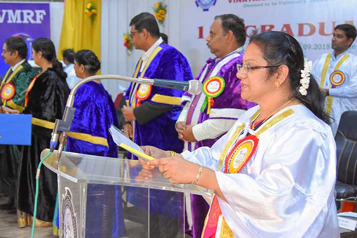 Addressing in 17th Graduation Day 2018- Aarupadai Veedu Institute of Technology
