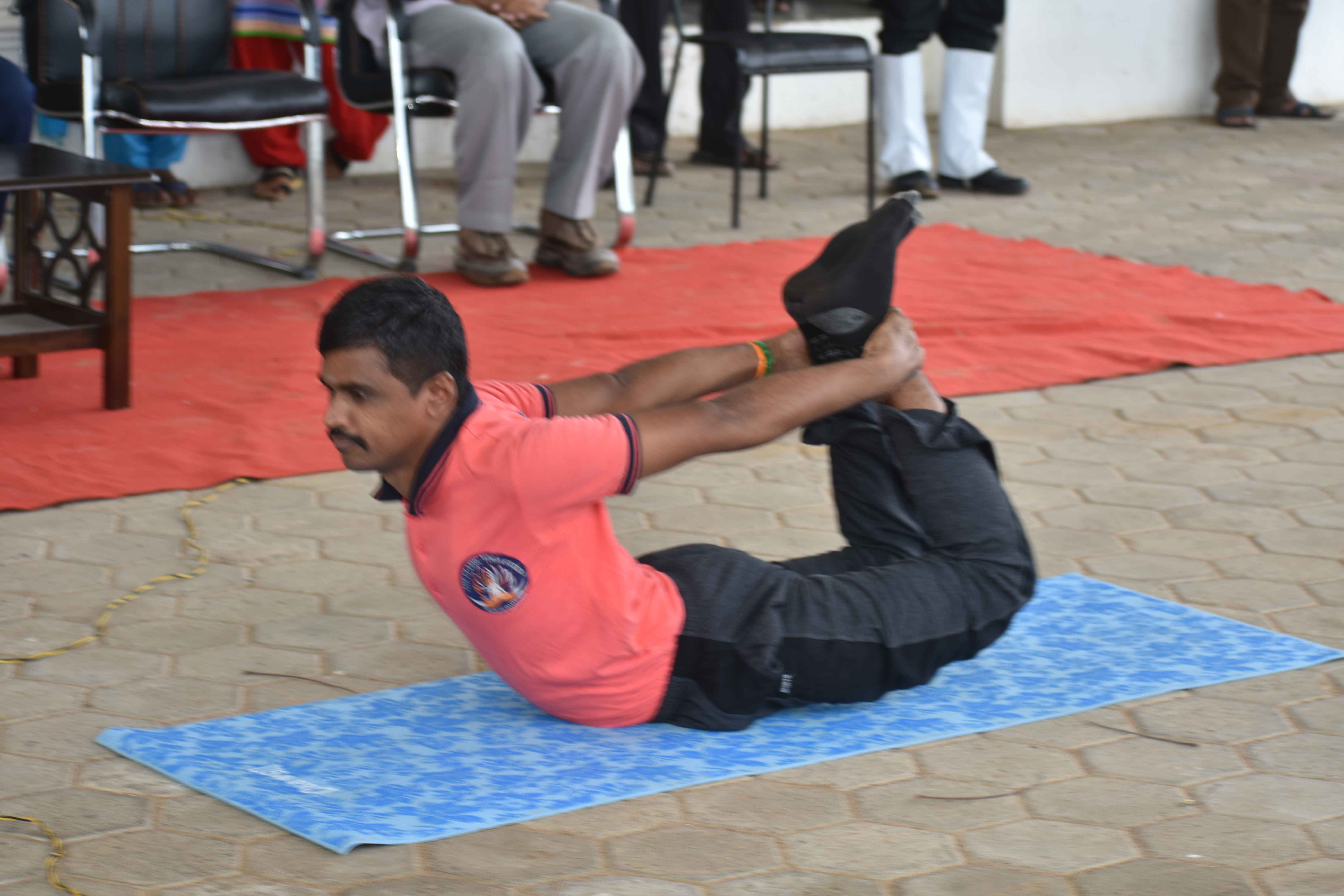 Classic yoga art in the Independence Day Celebration of 2018 at AVIT
