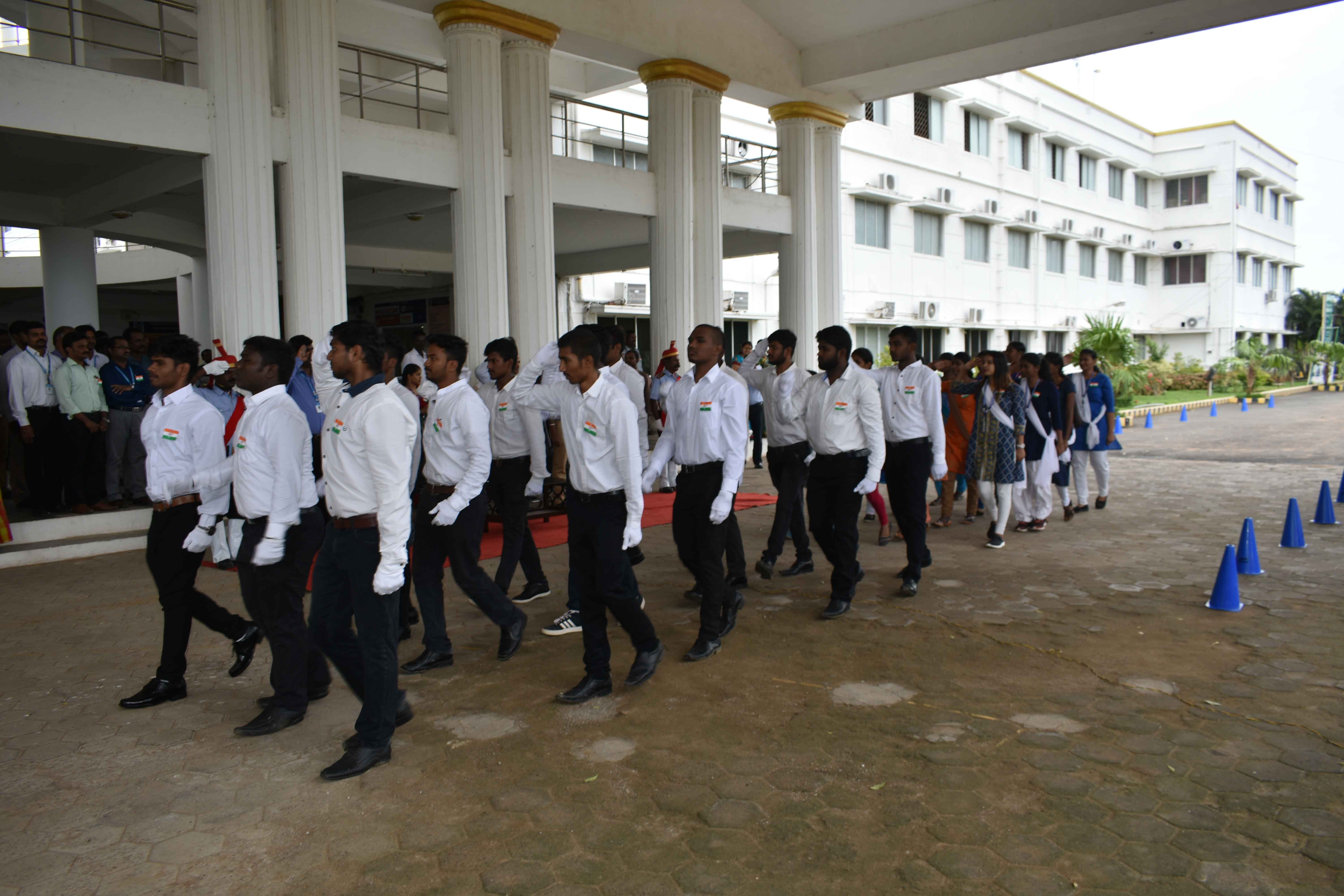 Parade by AVIT students during Independence Day Celebration 2018
