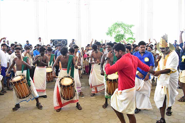 Onam festival has been celebrated at AVIT campus