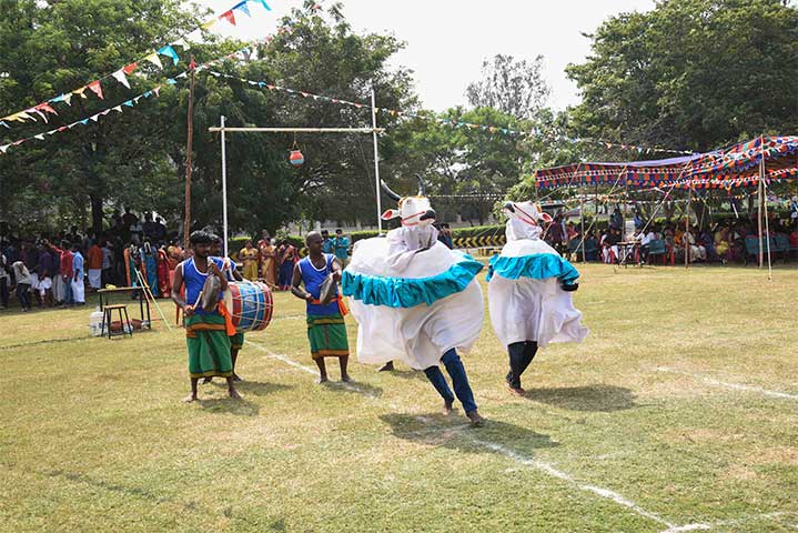 Bull Dance in AVIT Pongal Celebration
