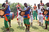 Drum bitting and dancing in AVIT Pongal Celebration
