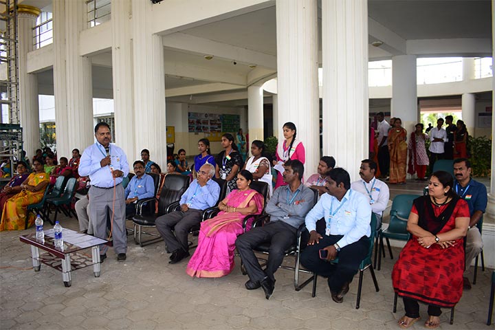 AVIT faculty addressing in the 70th Republic day celebration
