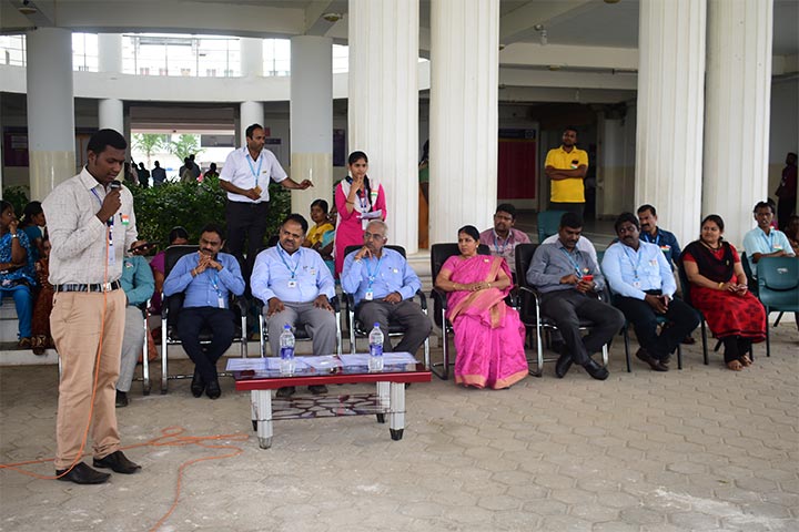 AVIT faculty addressing in the 70th Republic day celebration 2019
