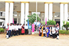 AVIT students and faculty members in the Republic day flag hosting
