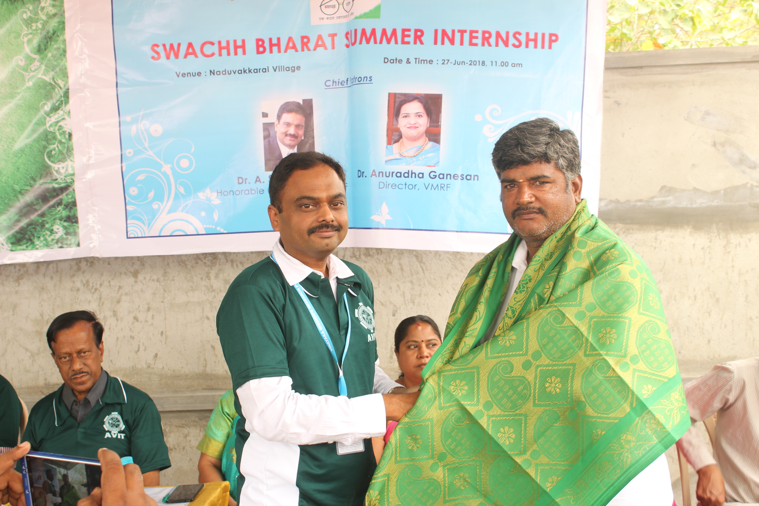AVIT faculty Felicates in the Unnat Bharat Abhiyan Programme
