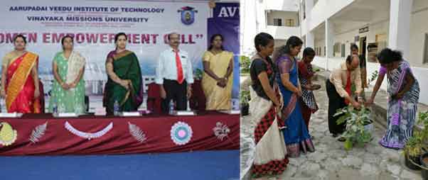 Women Empowerment cell of AVIT arranged a workshop on Artificial Jewellery making for rural women
