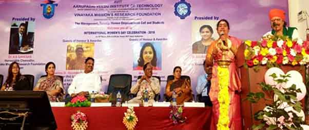 Vinayaka Missions Research Foundation celebrated Women’s Day, 2018 in AVIT Campus
